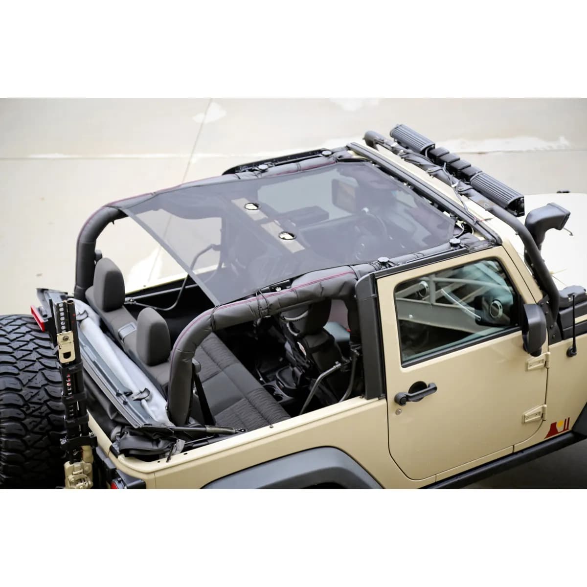 Rugged Ridge Eclipse Sun Shade, Black - JK 2DR