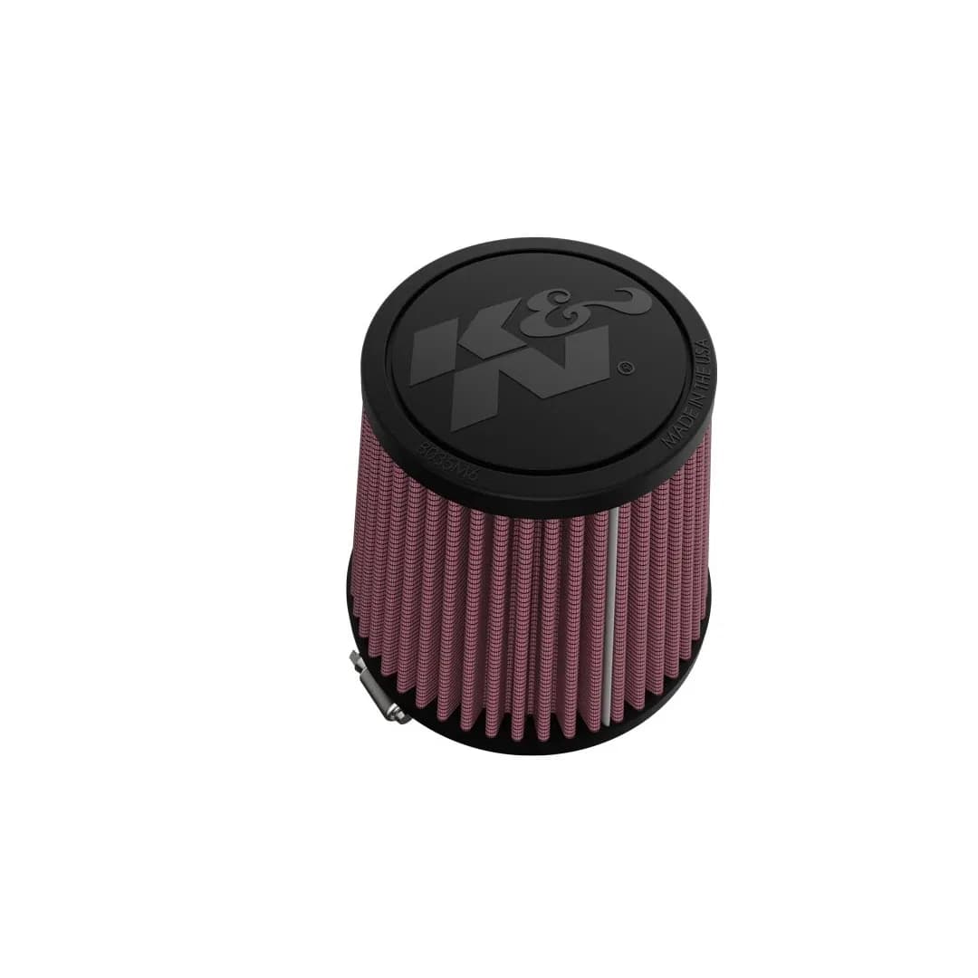 Universal Clamp on Air Filter 3in Dia id 3.5 od Round Tapered Red