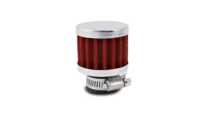 Crankcase Breather Filter w/Chrome Filter Cap; 0.75 in. ID; 2.1875 in. Filter OD; 3.125 in. Overall H;