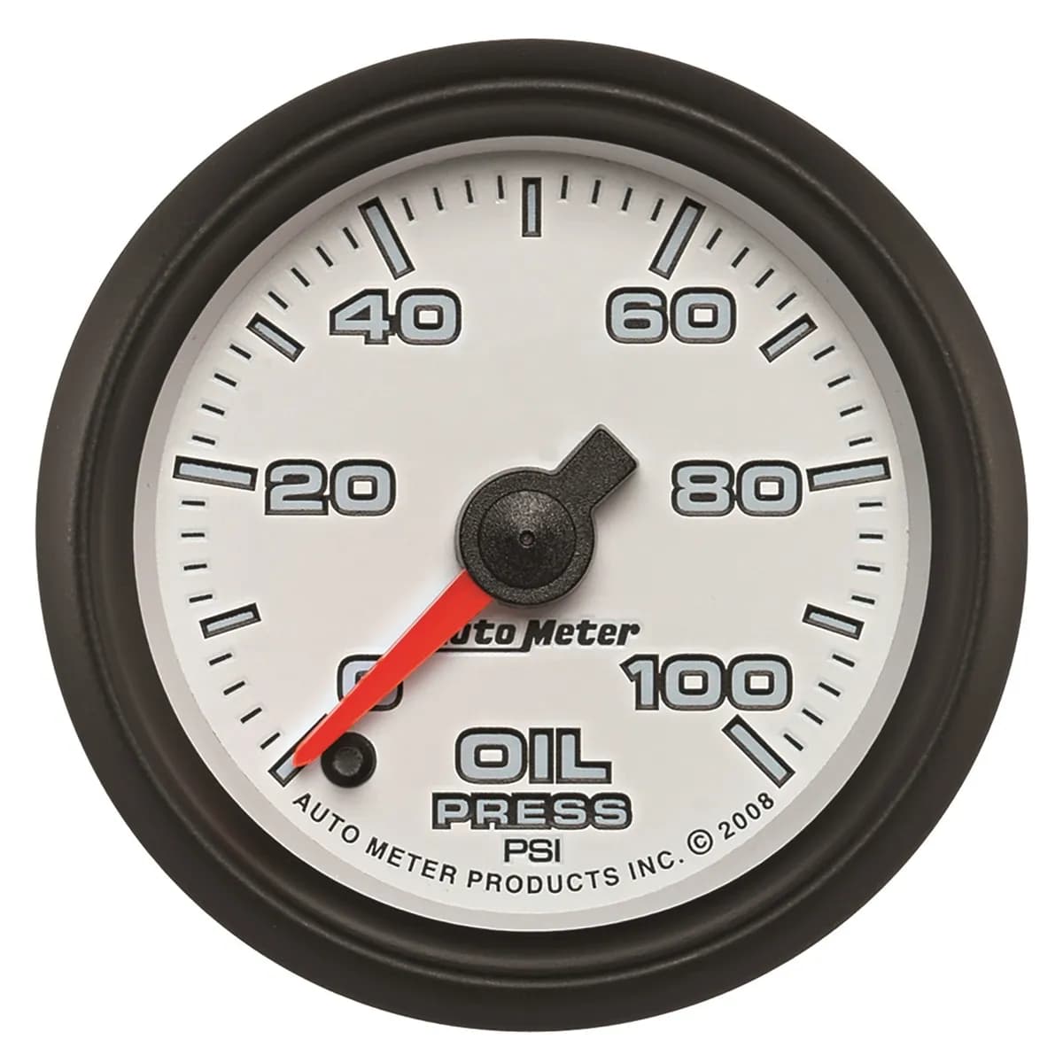 Gauge Oil Pressure 2 1/16in 100psi Digital Stepper Motor White Procycle