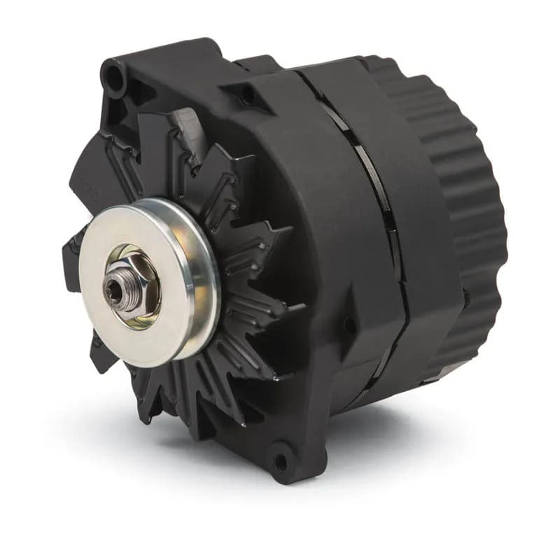 Alternator 100 AMP GM 1-Wire Style V-Belt Pulley Black Crinkle Proform