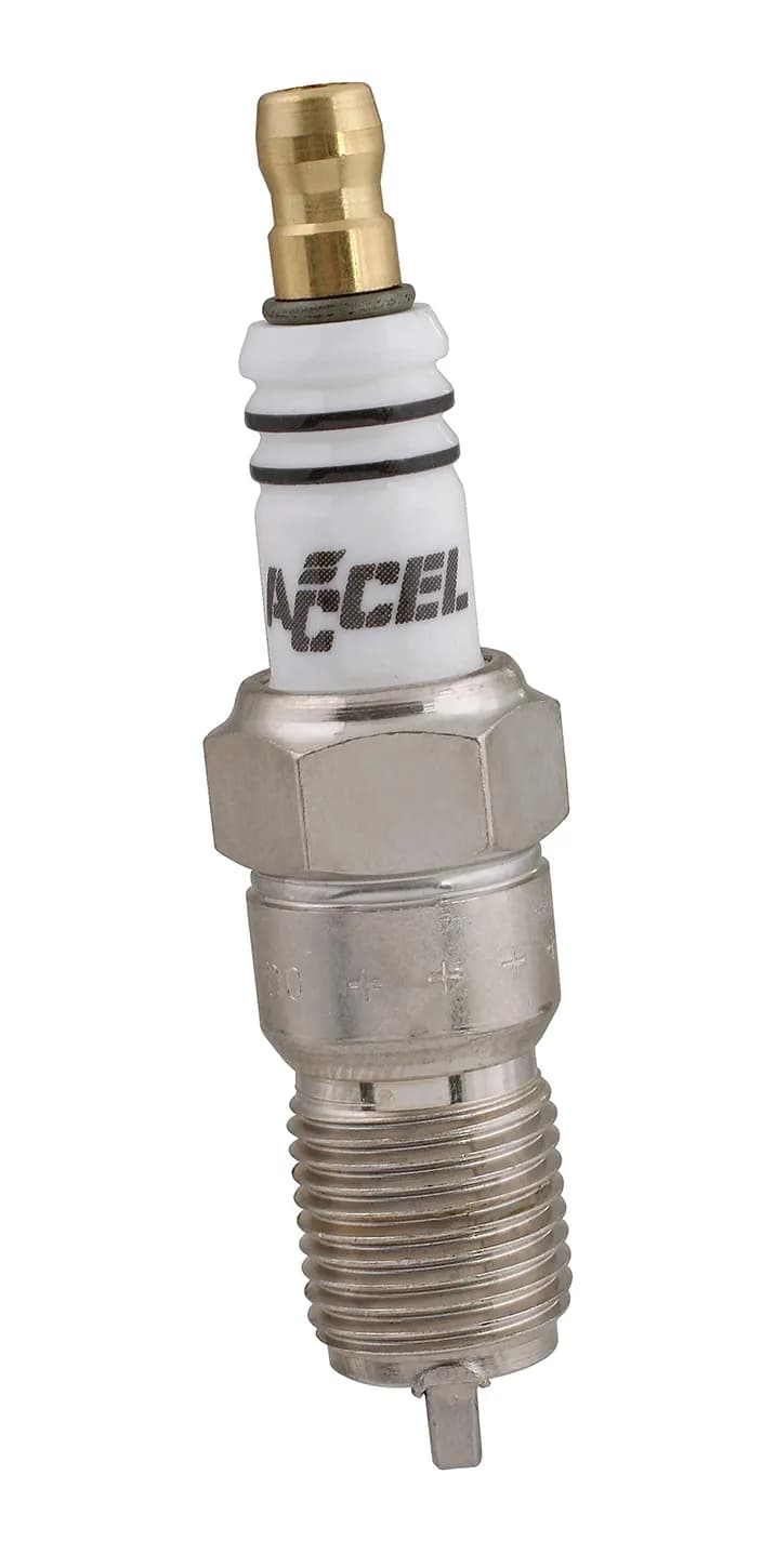 Double Platinum Shorty Spark Plug - 14mm Thread, .708 in Reach, Tapered Seat - Single