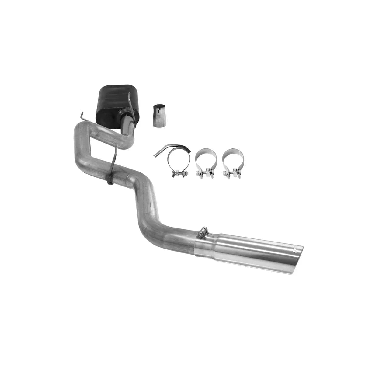 04-05 Dodge Ram 1500 5.7L Hemi V8 All WB Cat-back 50 Series HD Muffler Mandrel Bent 3in. 16 guage Tubing 3.5in.Polished T304 Stainless Steel Tip SOS American Thunder 409S Stainless Steel