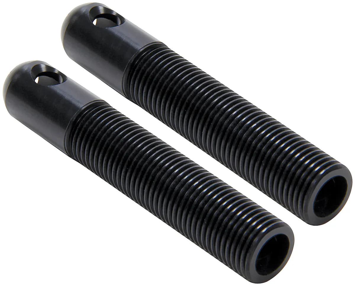 L/W Aluminum Hood Pins 3/8in Black 10pk