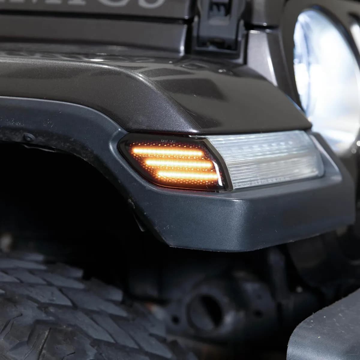 Form Lighting - 2018 Wrangler JL LED Sidemarkers Smoked (pair)