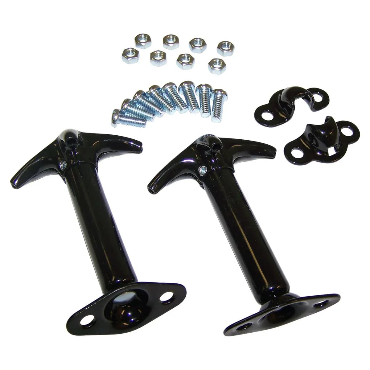 Crown Automotive Hood Catch Kit (Black-Set of 2) - YJ