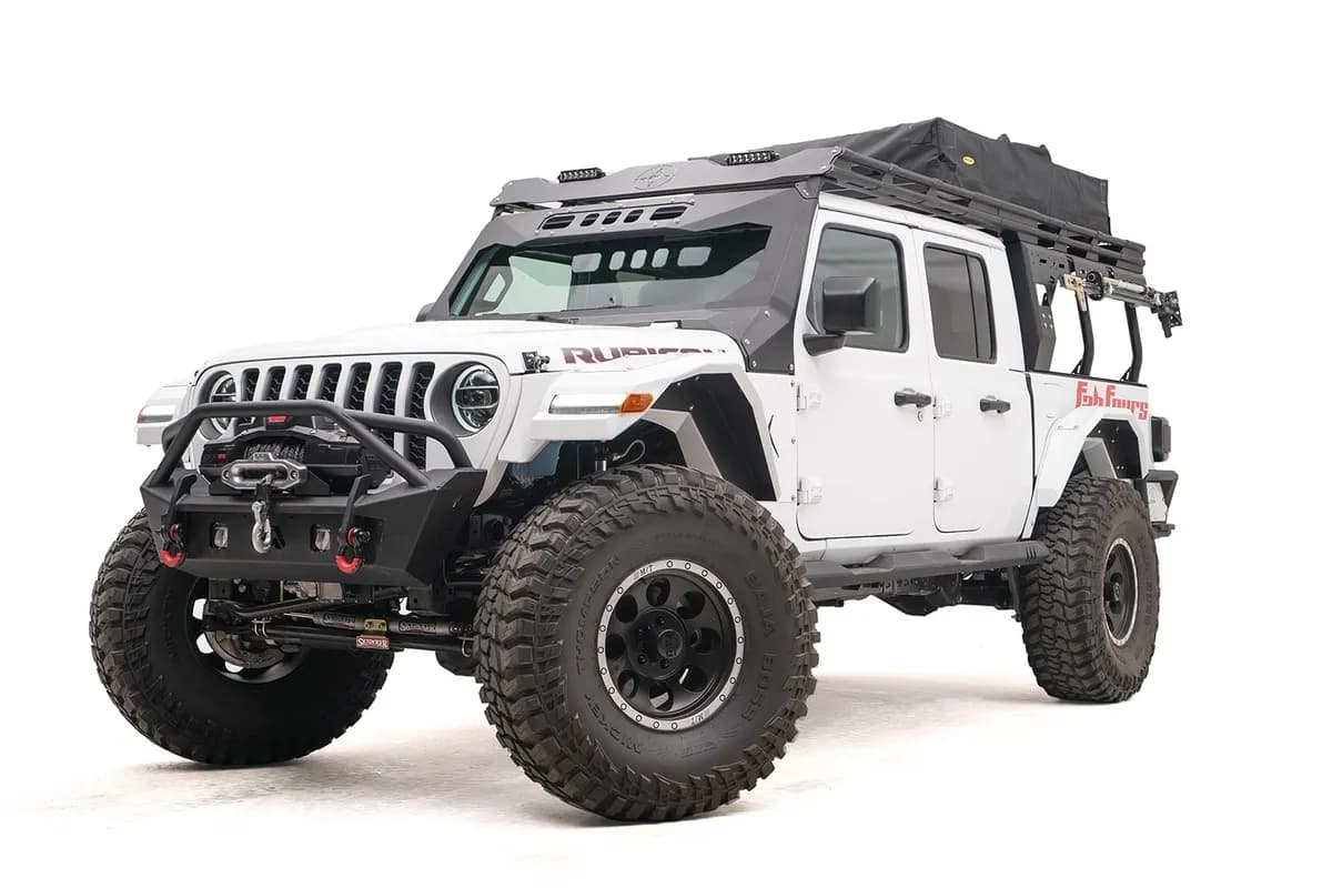 Overland Rack; 2 Stage Black Powder Coat; w/Overland Extension;