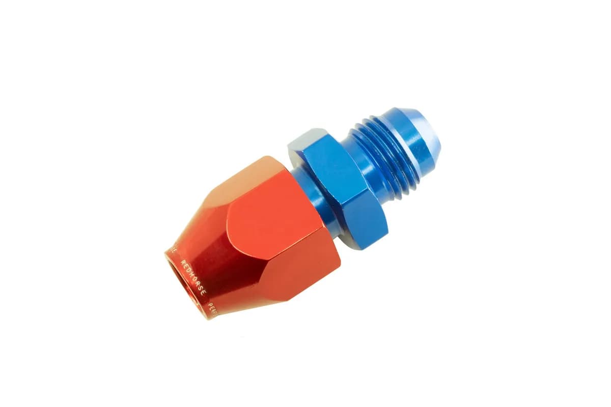 08 to 1/2 Hard Line an Aluminum Hose End Red&blue