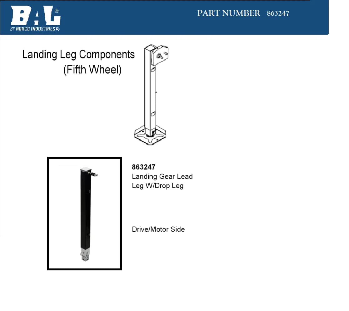 fw Landing Gear Lead Drop Leg