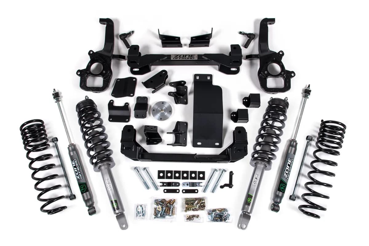 20-23 RAM 1500 4WD 4 Inch Front 3 Inch Rear Lift Kit Nwith Nitro Shocks Zone Offroad