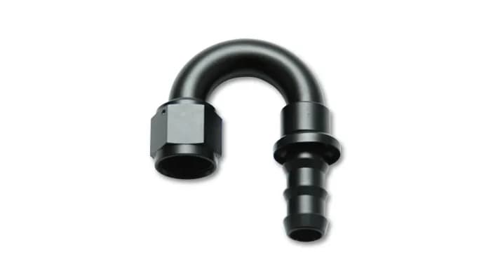 Vibrant Performance - 22806 - Push-On 180 Degree Hose End Elbow Fitting; Hose Size: -6AN