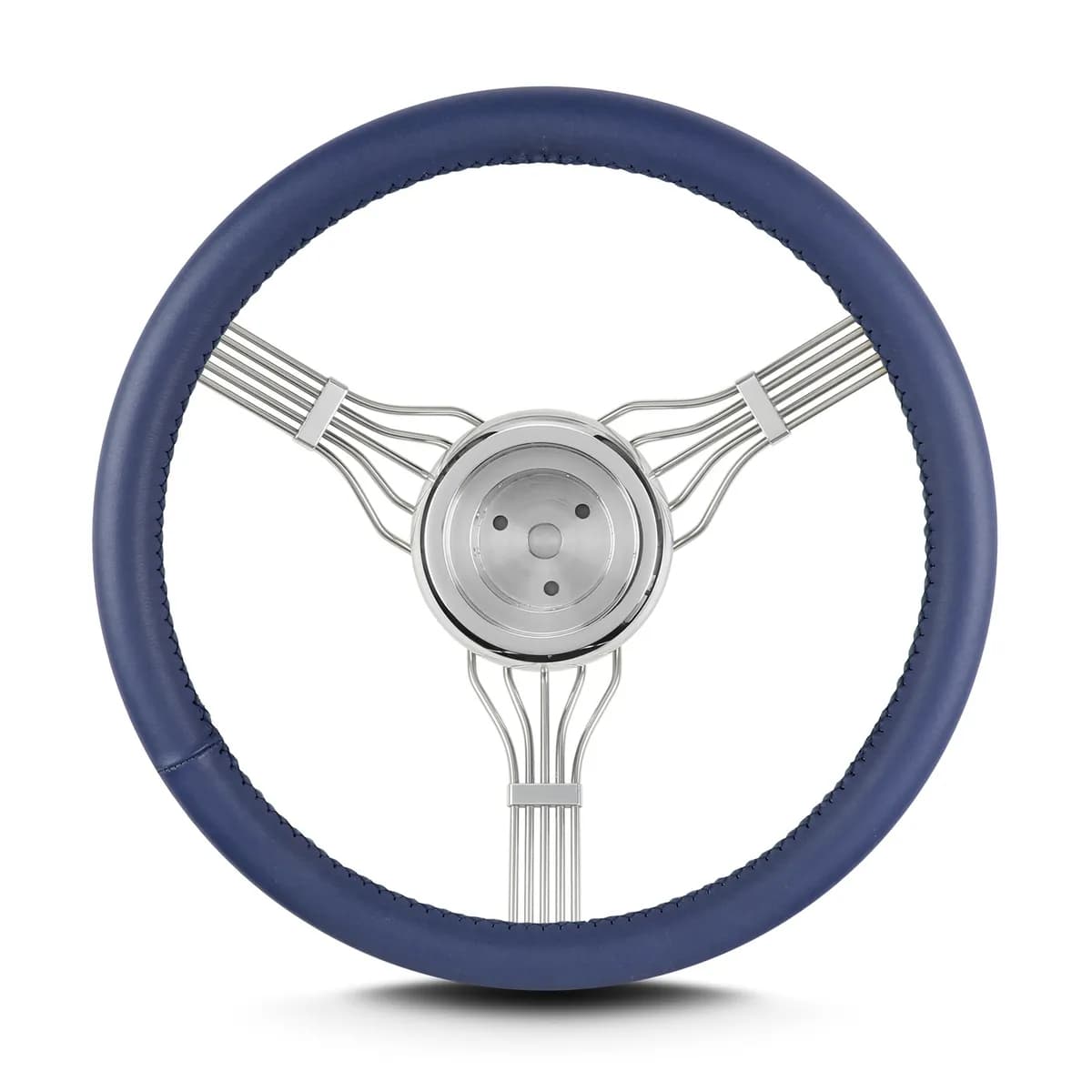 Lecarra Banjo Steering Wheel; Fits w/3 Bolt Hub; Blue;