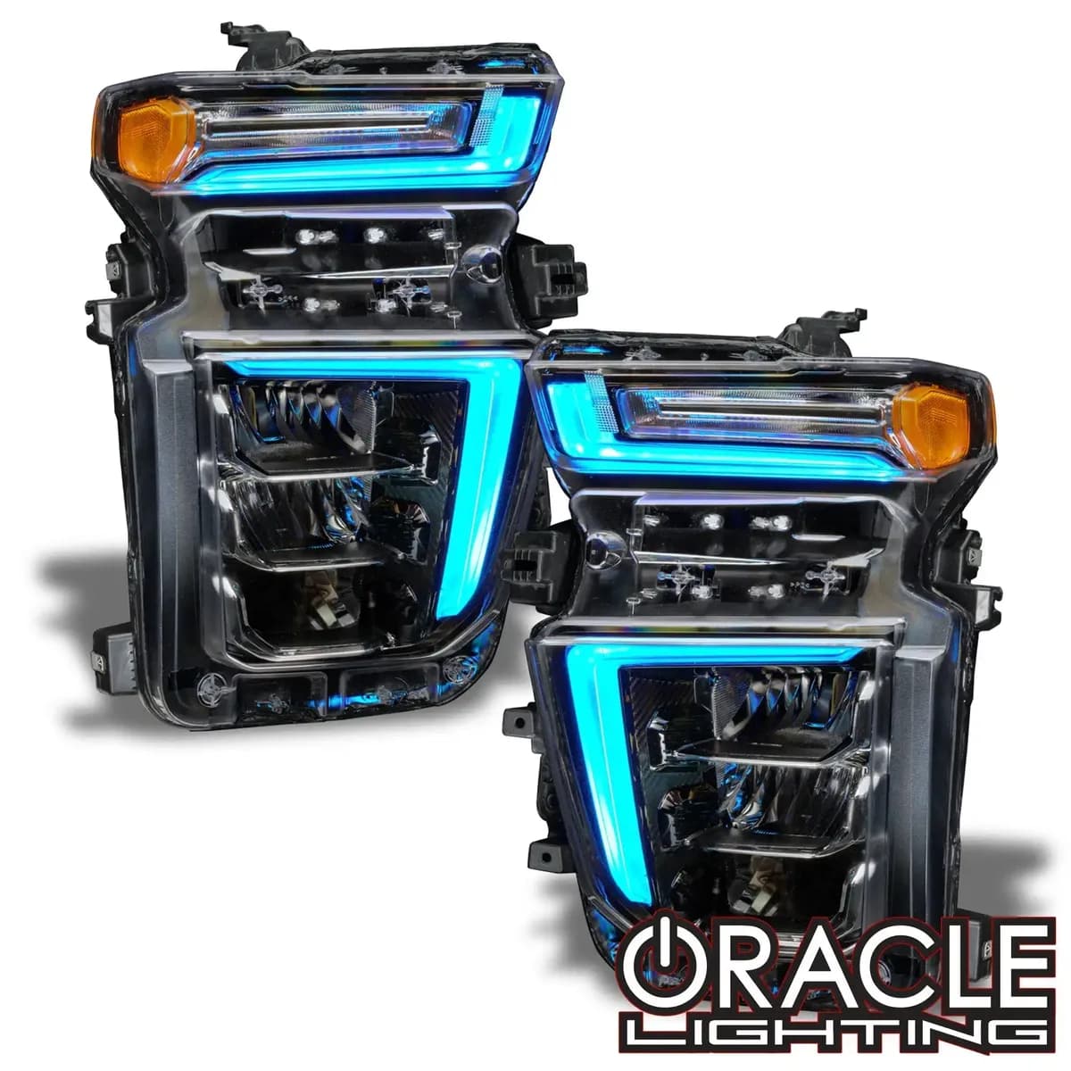 Oracle Lighting 2020-2021 Chevrolet Silverado HD 2500 3500 Colorshift Rgb+w Headlight DRL Upgrade Kit