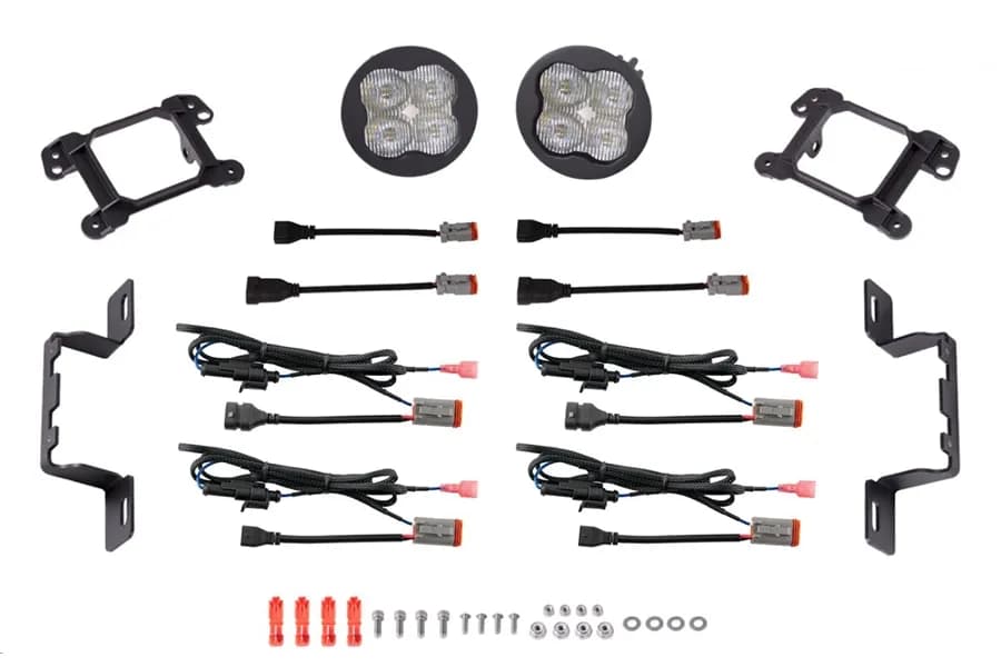 Diode Dynamics SS3 Max Type MR Fog Light Kit, ABL White - SAE Fog - JT/JL/JK