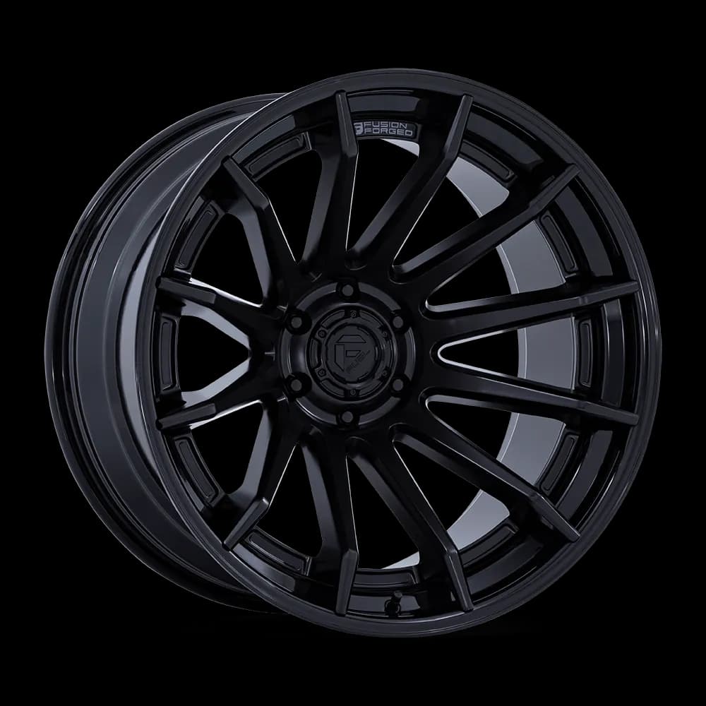 Fuel Wheels | Burn | Matte Black w/ Gloss Black Lip