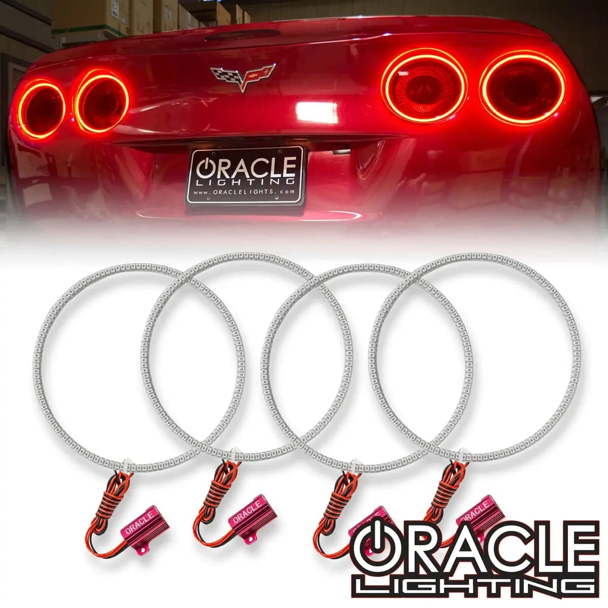 2542-003 - Chevrolet Corvette C6 2005-2013 ORACLE LED Tail Light Halo Kit