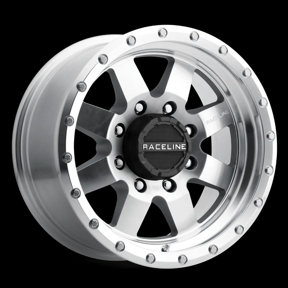 Aluminum Wheels 17x9 Defender 935MC Machined Silver -12 Offset 5 on 127 Bolt Pattern 83.82 Bore Raceline