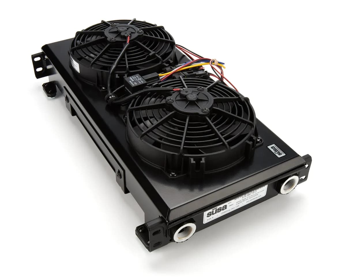 Series-3 Oil Cooler - 32-Row w/12-Volt Fan