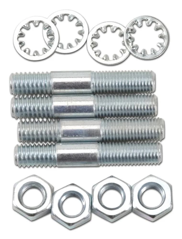 Edelbrock 8024 Carburetor Stud Kit - (5/16-18 x 1-3/4) in Zinc Finish