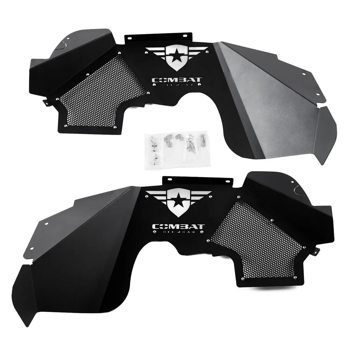 Combat Off Road Battle Ready Aluminum Inner Fender Liner Kit - Front - JK