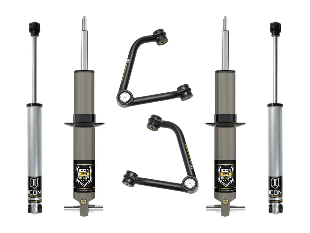 Icon 2019-2026 Chevrolet Silverado 1500/Gmc Sierra 1500, 2.375-3.75" Lift, Stage 2 Exp Suspension System, Tubular