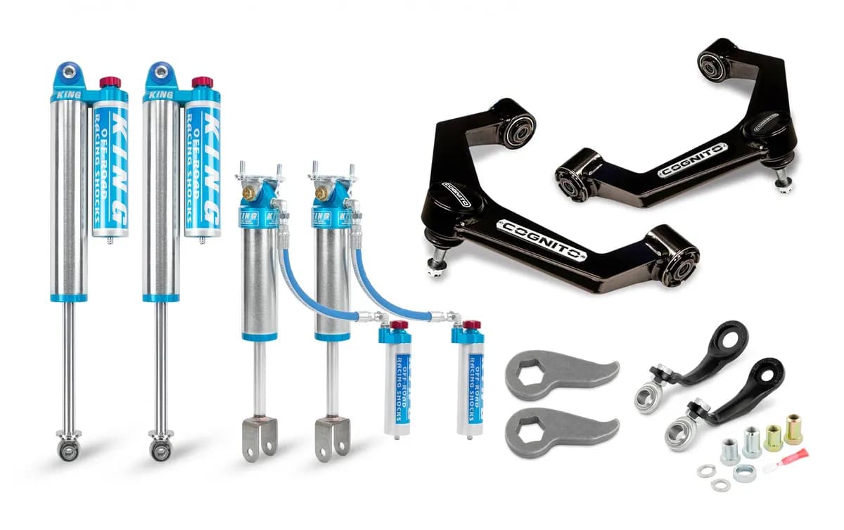 3-Inch Elite Leveling Kit with King 2.5 Reservoir Shocks for 2020-2024 Silverado/Sierra 2500/3500 2WD/4WD Cognito