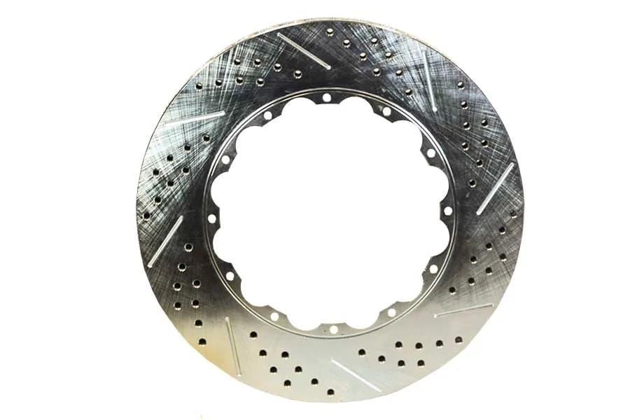 Service Parts Replacement Rotors 14.000 Inch X 1.150 Inch 12 X 8.50 Inch BC 2-Piece Right Slot Drilled And Zinc Plated Finish Baer Brakes