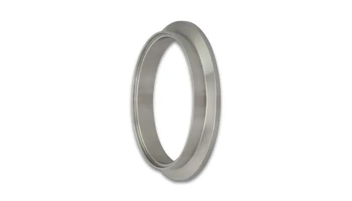 Turbo Outlet Flange; 3.4MM Apex W; 13.3MM Thickness; 91.95MM Flange OD; 3MM Tube Recess ID; 1.5MM Tube Recess Depth; 73.8MM Port ID; For GT37/40; 304 Stainless Steel;