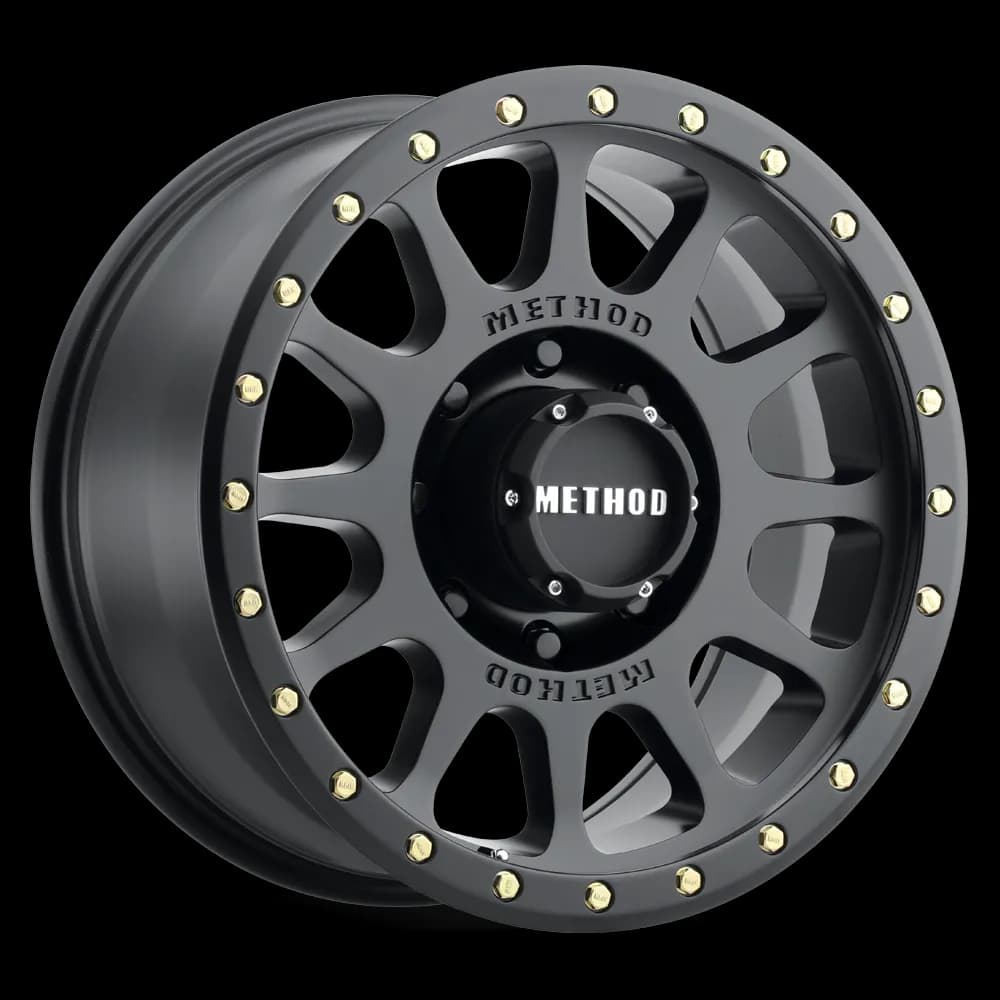 Aluminum Wheels 17x8.5 NV MR305 Bolt Pattern 6 On 135 Offset 25 Lip Size 1.18 Matte Black MB Method