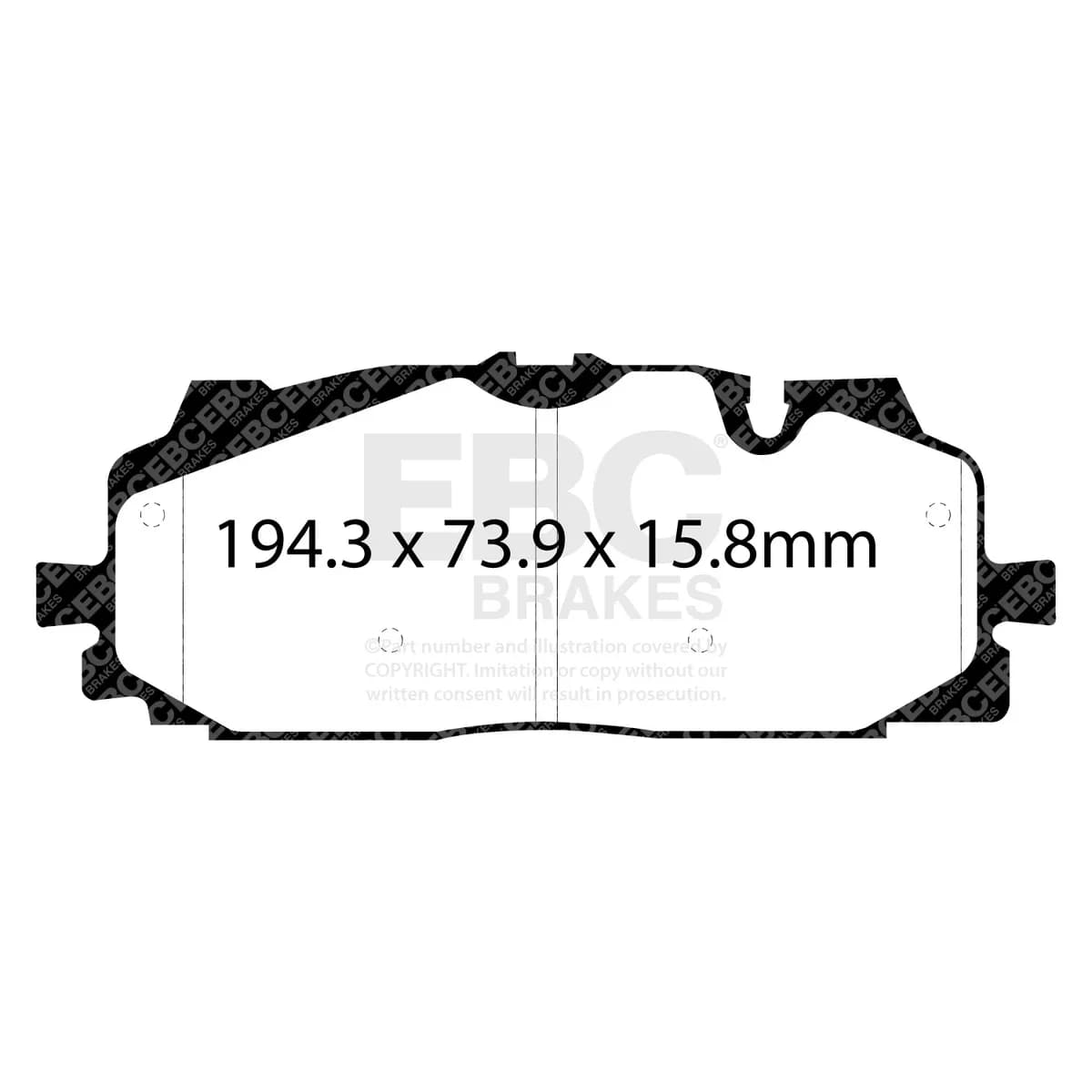 S8 Kits Orangestuff and GD Rotors; Front; FMSI Pad No. D1894; Vented; 5 Bolt Holes; 349mm Dia.; 57.2mm Height; 34mm Thick; 68mm Center Hole Dia.;