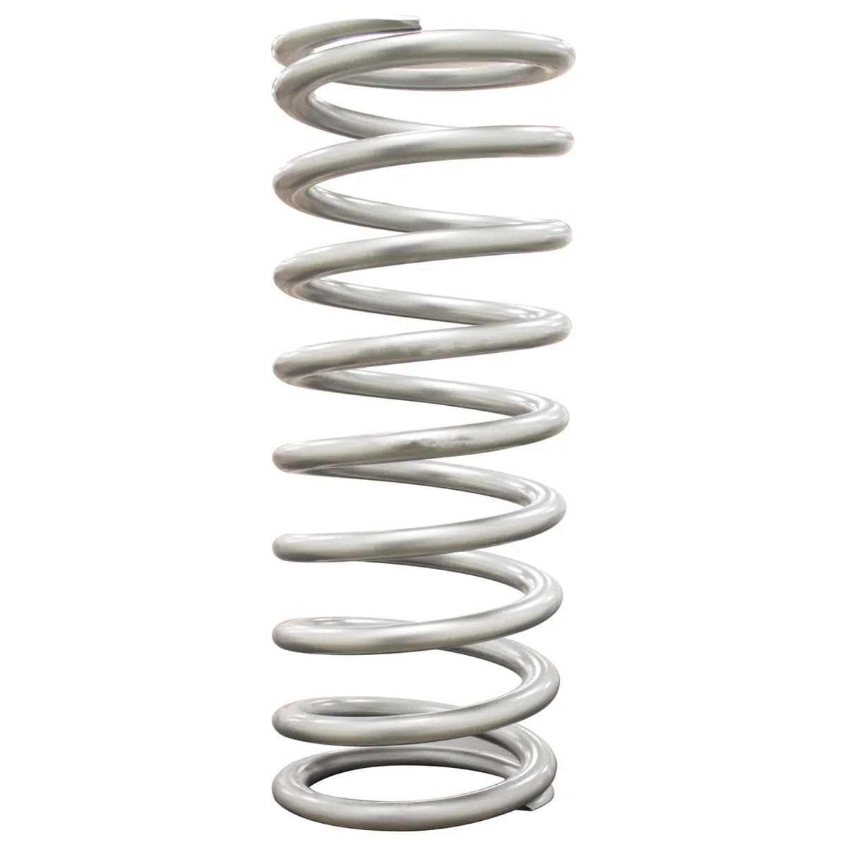 QA1 12HT500 Spring, Cr-Si High Travel 2-1/2 Id 12 X 500 Lbs/In. Silver Pwdr Coat
