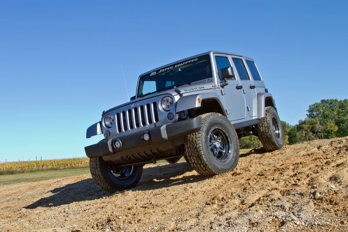 2007-2018 Jeep Wrangler JK 4 Door Right Hand Drive 2.5 Inch JSpec Lift Kit Fox 2.0 Performance Series Shocks JSPEC