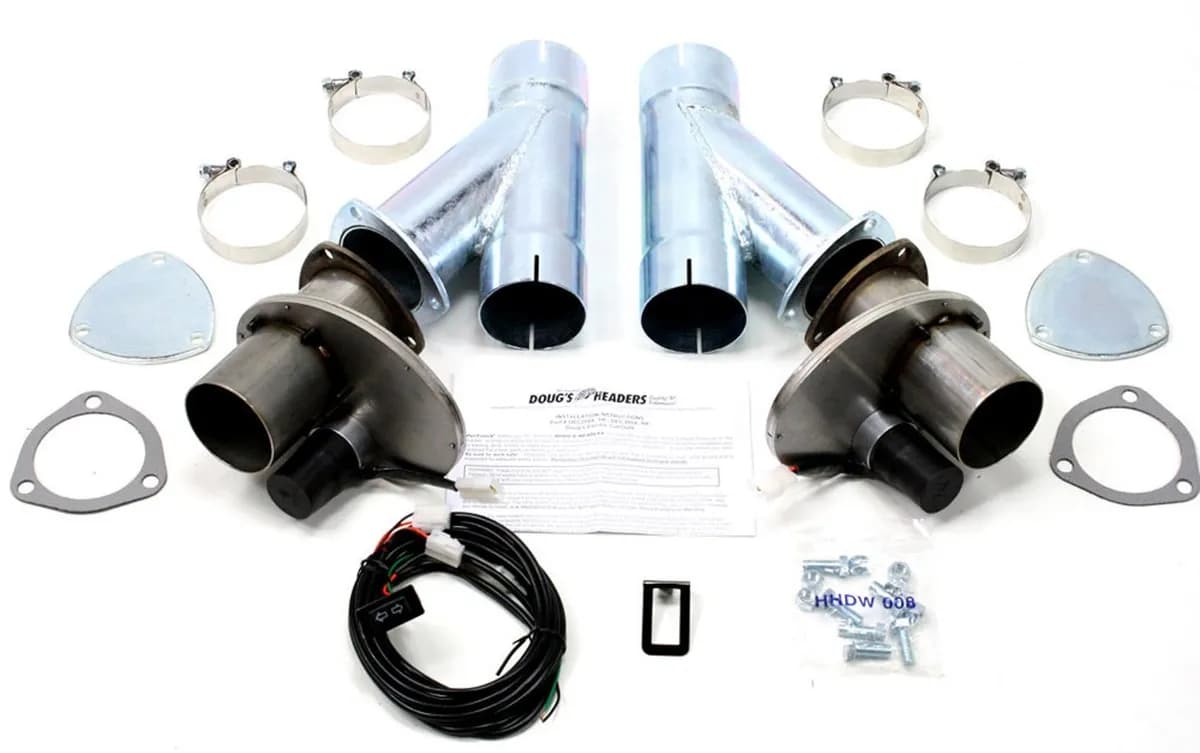 Doug's Headers DEC300AK Electric Cut-Out 3" Pair with Hook-Up Kit