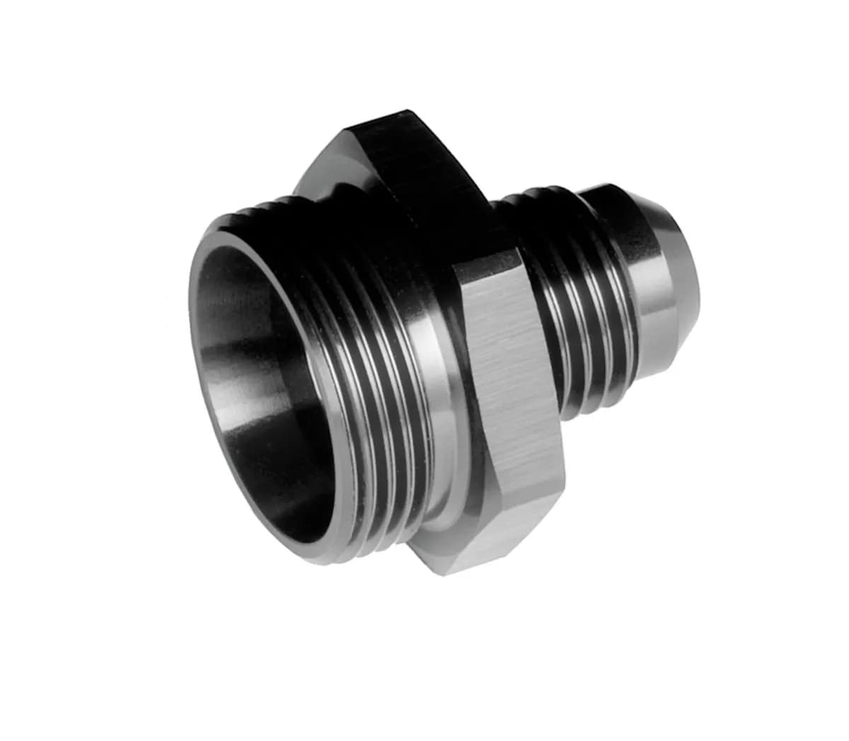 08 to 7/8 x 20 Holley Dual Feed Carb Fitting Black 2/Pkg