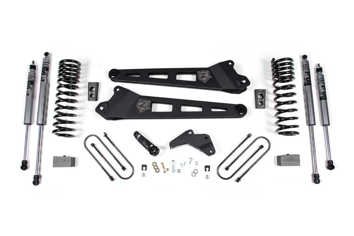 2013-2018 Ram 3500 4 Replacement Radius Arm Kit-GAS 2 Rear Block - Fox 2.0 Adventure Series Shocks