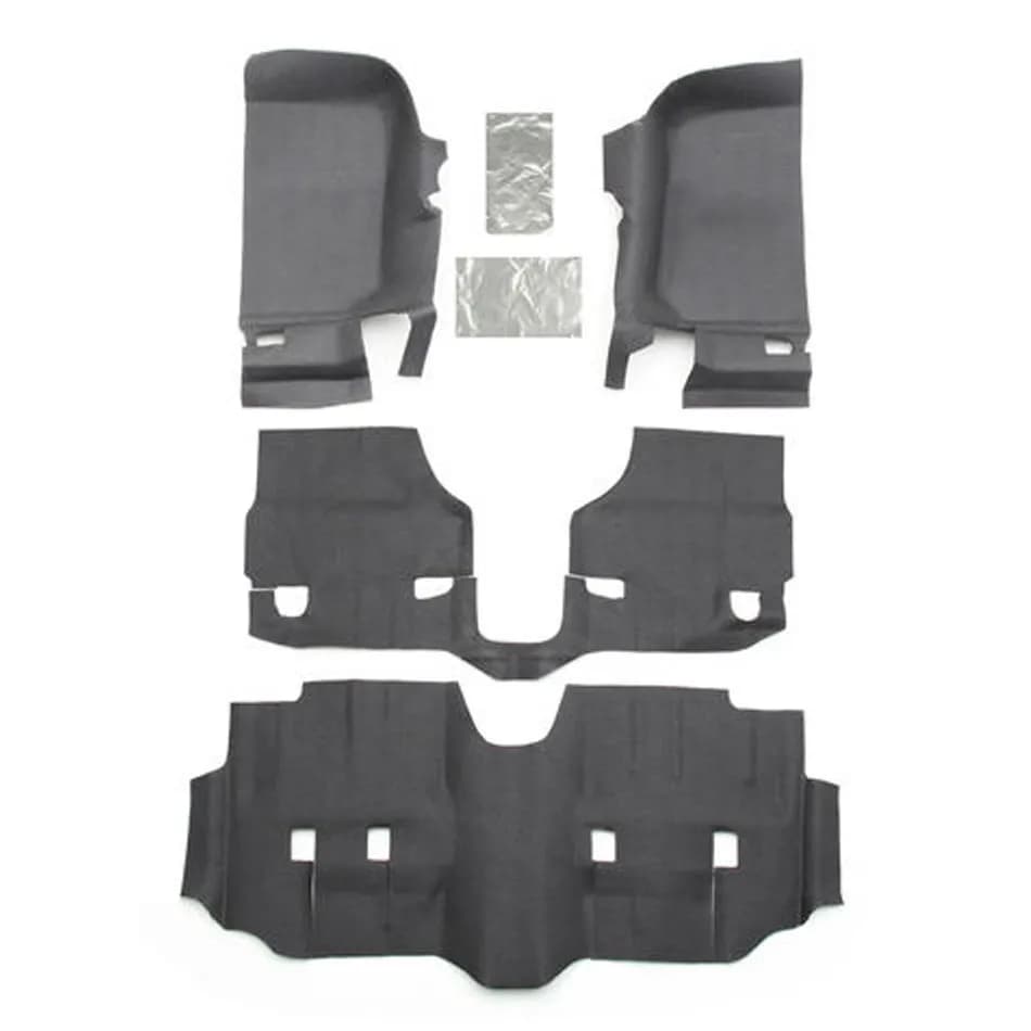 0717 Wrangler JK Unlimited 4DR Front Guardian Impact Jeep Liner 4pc Black