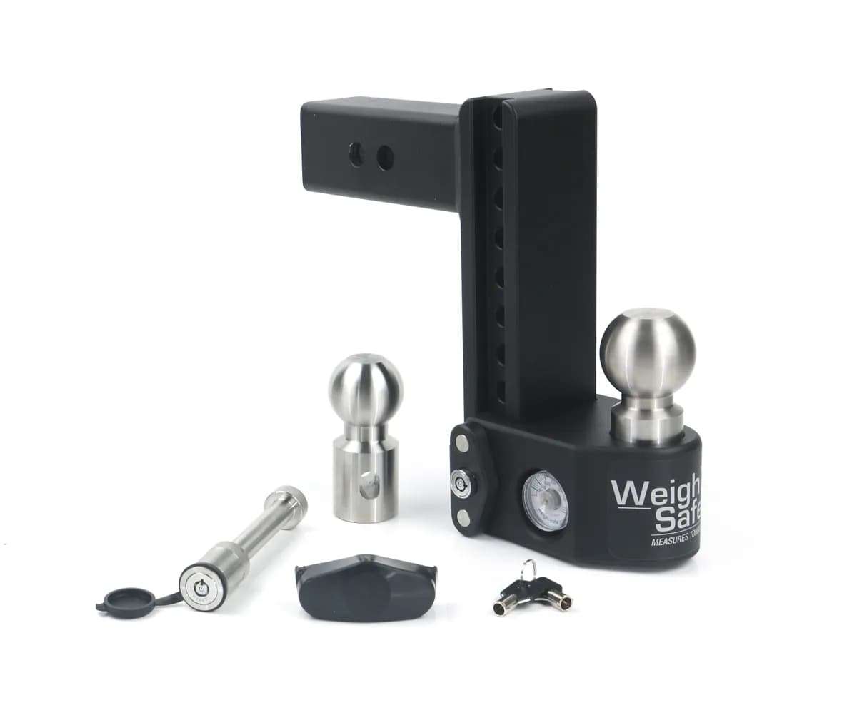 Tongue Weighing Adj Ball Mount Inc 2in And 25/16in Balls 8in Drop 2.5in Sha