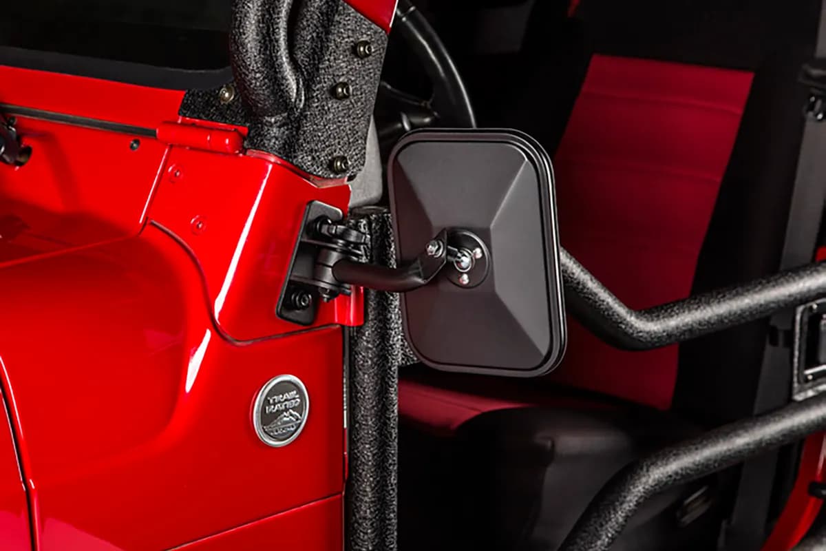Rugged Ridge Stubby Trail Mirrors - Pair for 1997-2018 Jeep Wrangler