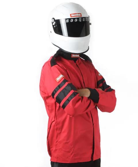 Single Layer Racing Driver Fire Suit Jacket; Sfi 3.2a/ 1 ; Red Medium