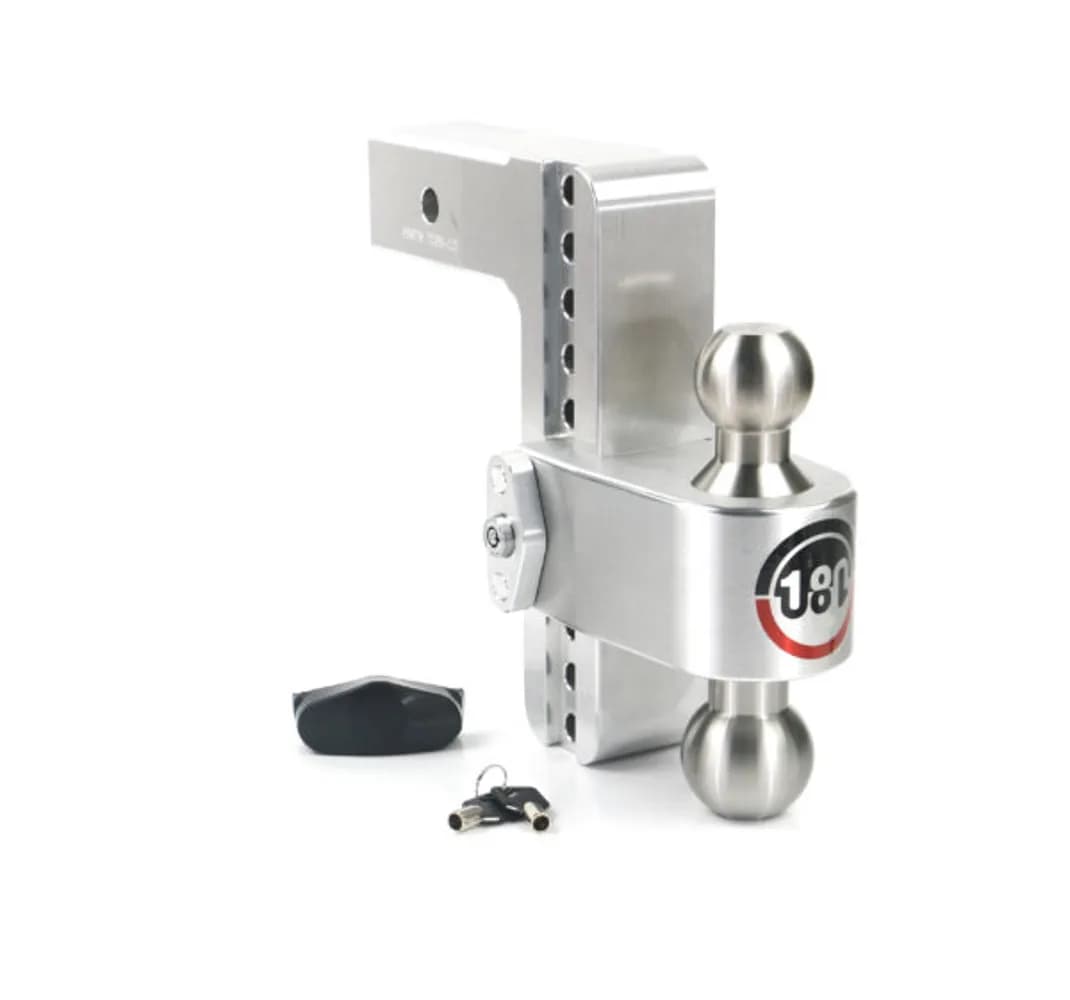 Turnover Ball 8in Drop Hitch w/ 2.5in Shank 8k/14.5k Gtwr W/Dual Pin Lock