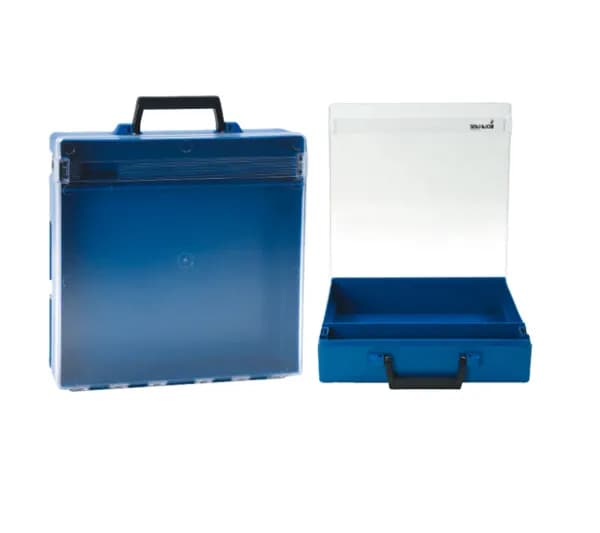 RolaCase Parts Organiser – Large Compartments - Blue Clear Lid