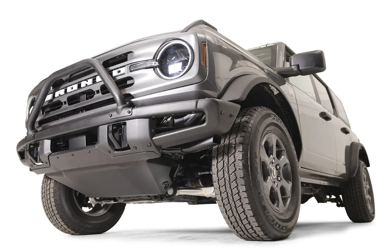 Stubby Bumper; w/No Guard; 2 Stage Matte Black Powder Coat;