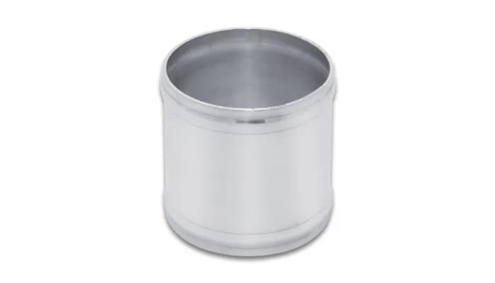 Aluminum Joiner Coupler; 1 in. Tube OD; 3 in. Length; 2mm Wall Thickness; 6063 Aluminum; Polished;