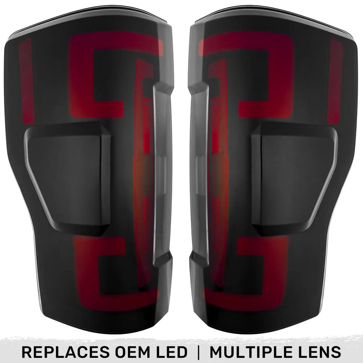 Ford Superduty F250350450550 17-19 Replaces OEM LED Style Tail Lights With Blis Blind Spot Warning System Oled Tail