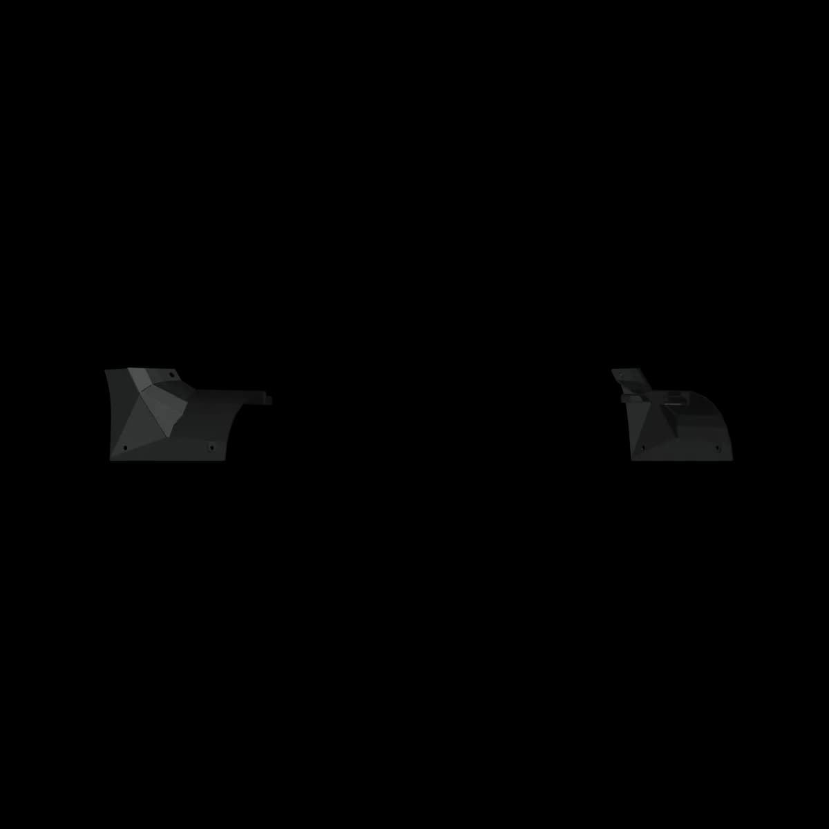 18c Wrangler/20c Gladiator Stealth Front Cowl Light Mounts Texture Black