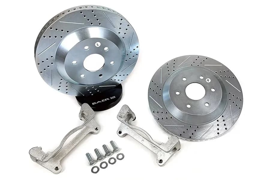 Big Claw Disc Brake Rotors Rear 21-25 Jeep Wrangler JL And 20-25 Gladiator JT W/Br3, Br4, Or Br5 Brake Code Baer Brakes