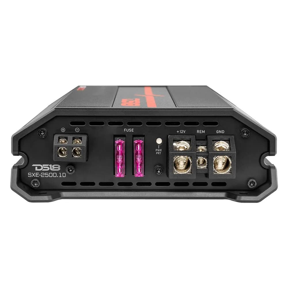 1-Channel | Class D | 800 @ 1Ω | 600 @ 2Ω | 300 @ 4Ω Watts RMS | Red