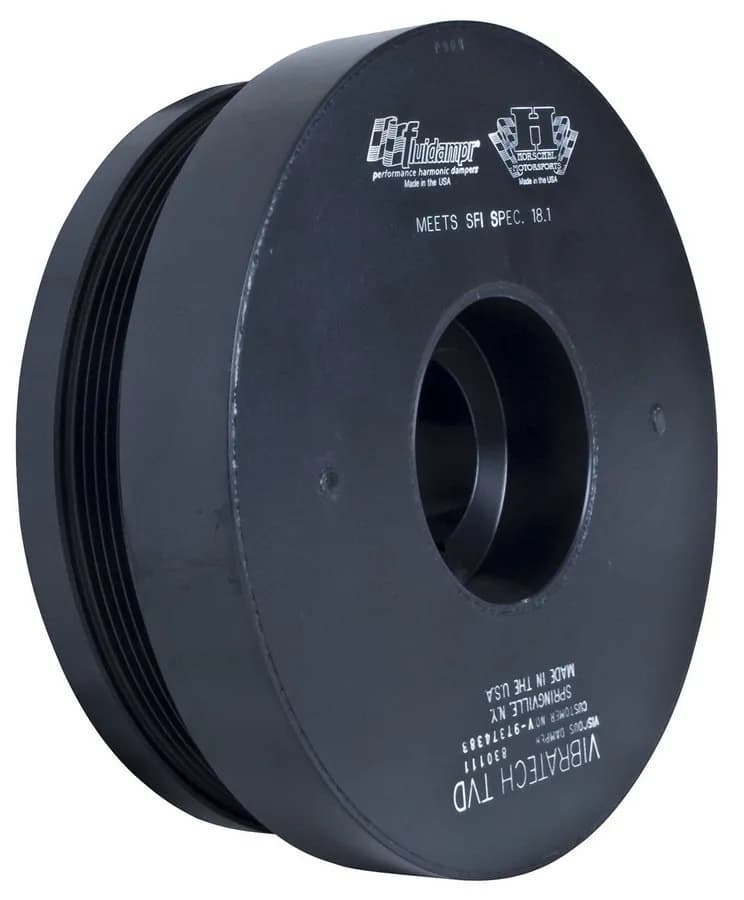 Performance Diesel 6.6L Chevy Duramax 2006-2007.5 External Balance Steel Black Zinc Finish O.D. 8-38 In. Performance Damper