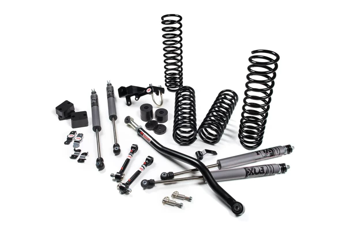 2007-2018 Jeep Wrangler JK J-Venture 2 Door 3.5 Inch Lift Kit w/ Fox 2.0 Performance Series Shocks JSPEC