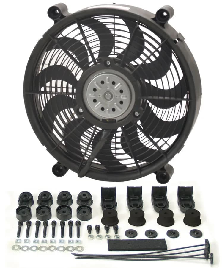 14 High Output Single RAD Pusher/Puller Fan with Premium Mount Kit